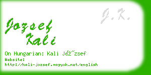 jozsef kali business card